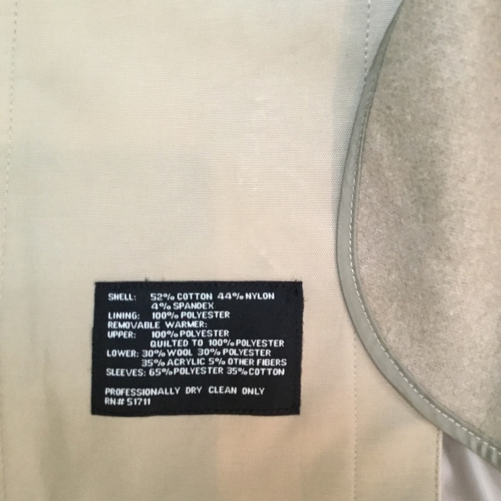 NWT $595 Joseph A Bank trench coat. - Picture 10 of 11